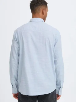 BLEND Herren Langarmhemd - BHDaris in blau
