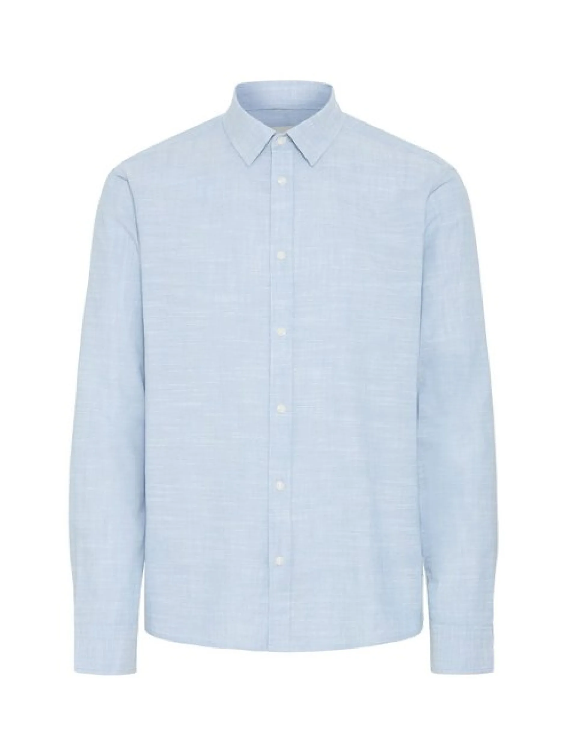 BLEND Herren Langarmhemd - BHDaris in blau
