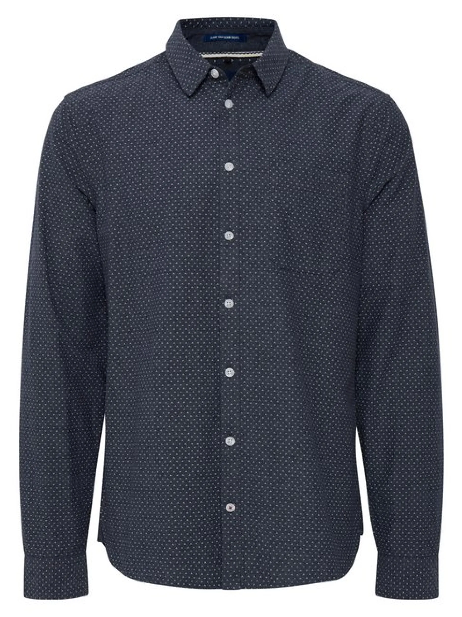 BLEND Herren Langarmhemd - BHShirt in blau