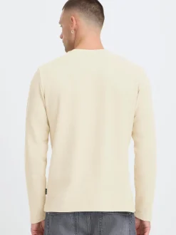 BLEND Herren Langarmshirt - BHForta in beige