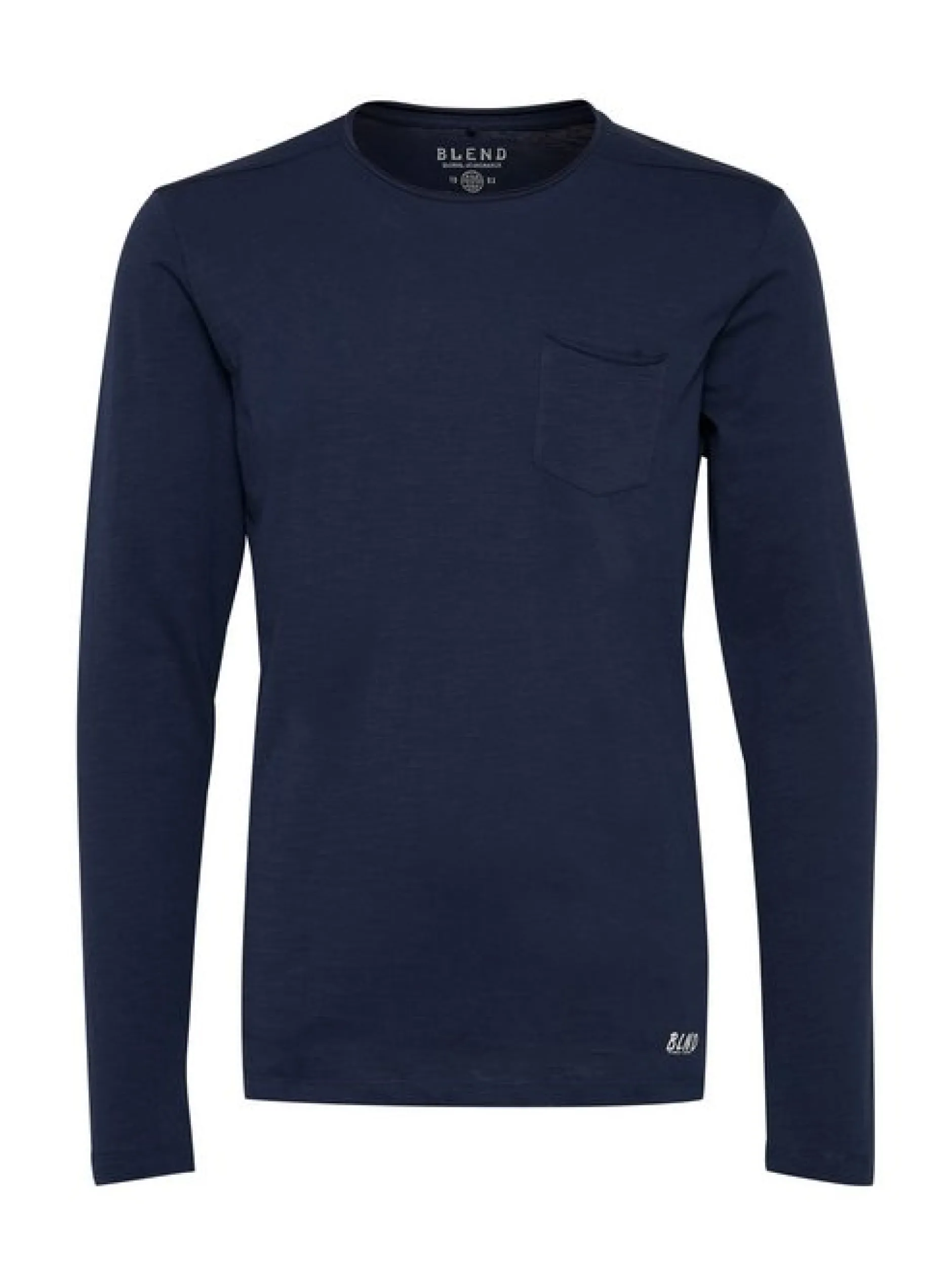 BLEND Herren Langarmshirt - BHBhnicolai in marine
