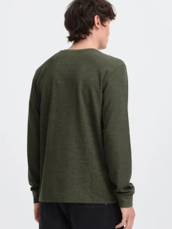BLEND Herren Langarmshirt - BHBhnoble in oliv