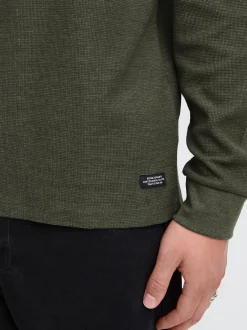 BLEND Herren Langarmshirt - BHBhnoble in oliv