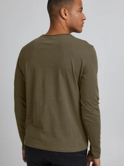 BLEND Herren Langarmshirt - BHBhnicolai in grün