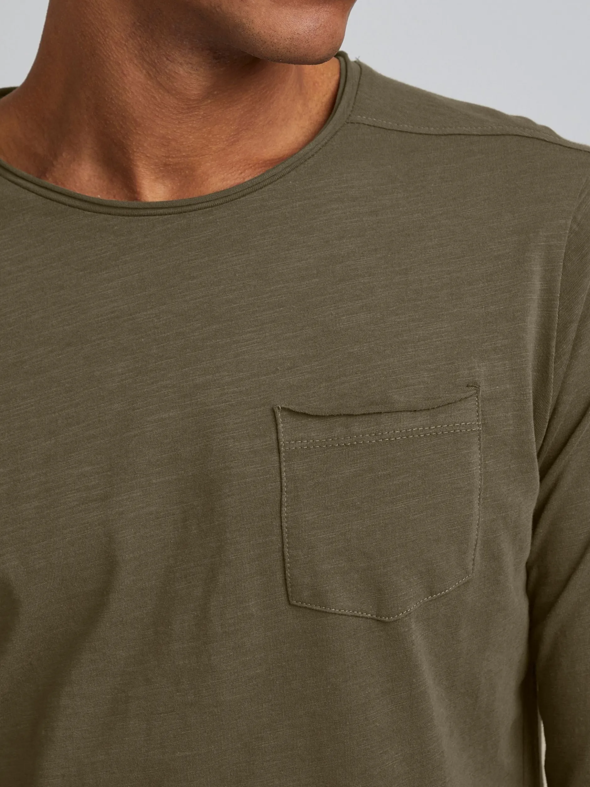 BLEND Herren Langarmshirt - BHBhnicolai in grün