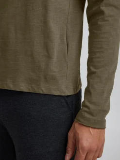 BLEND Herren Langarmshirt - BHBhnicolai in grün