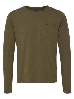 BLEND Herren Langarmshirt - BHBhnicolai in grün