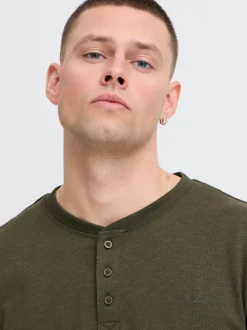 BLEND Herren Langarmshirt in grün