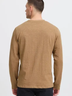 BLEND Herren Langarmshirt in braun