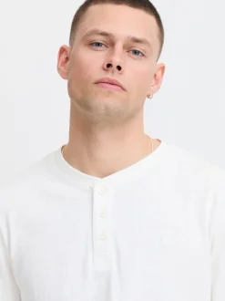 BLEND Herren Langarmshirt in weiß