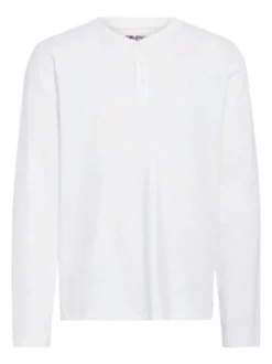 BLEND Herren Langarmshirt in weiß