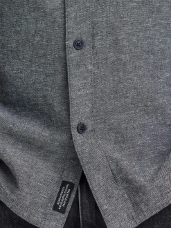 BLEND Herren Leinenhemd - BHAban in schwarz