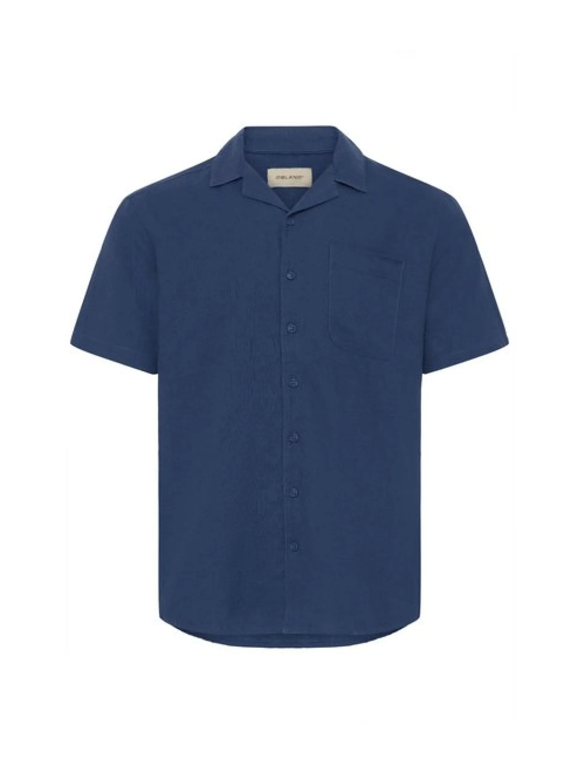 BLEND Herren Leinenhemd - BHLinas in blau