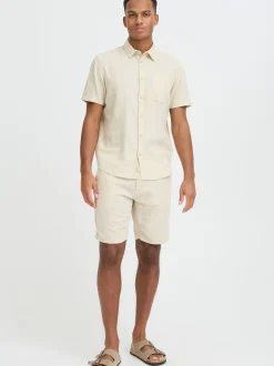 BLEND Herren Leinenhemd - BHLins in beige