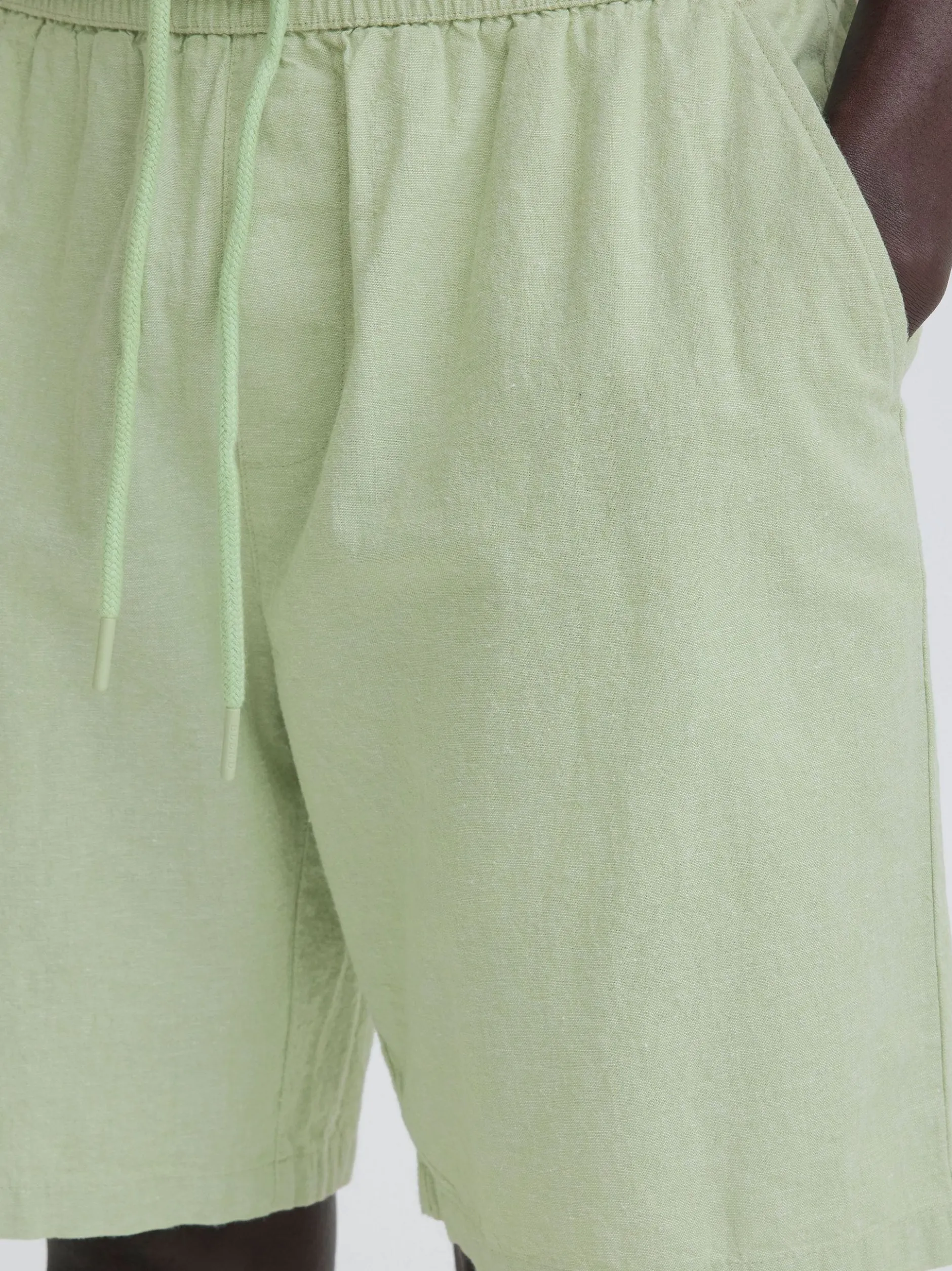 BLEND Herren Leinenhose - BHAban in grün
