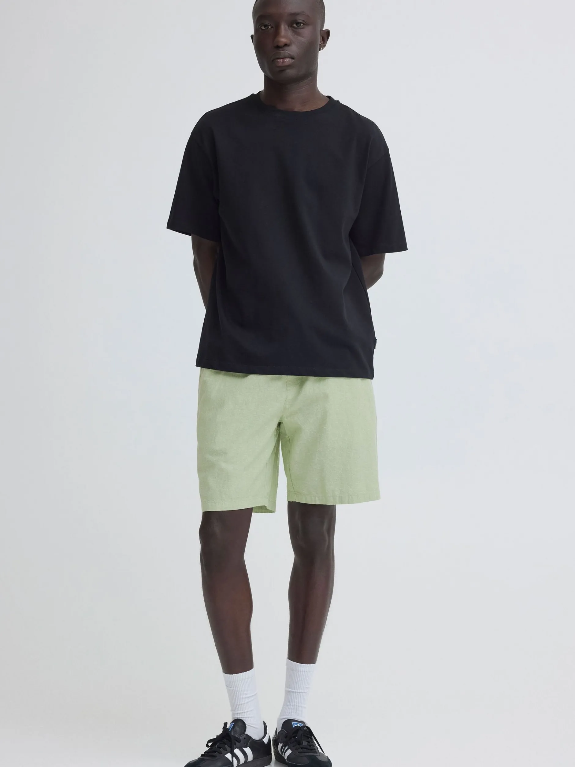 BLEND Herren Leinenhose - BHAban in grün