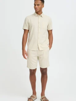 BLEND Herren Leinenhose - BHLikat in beige
