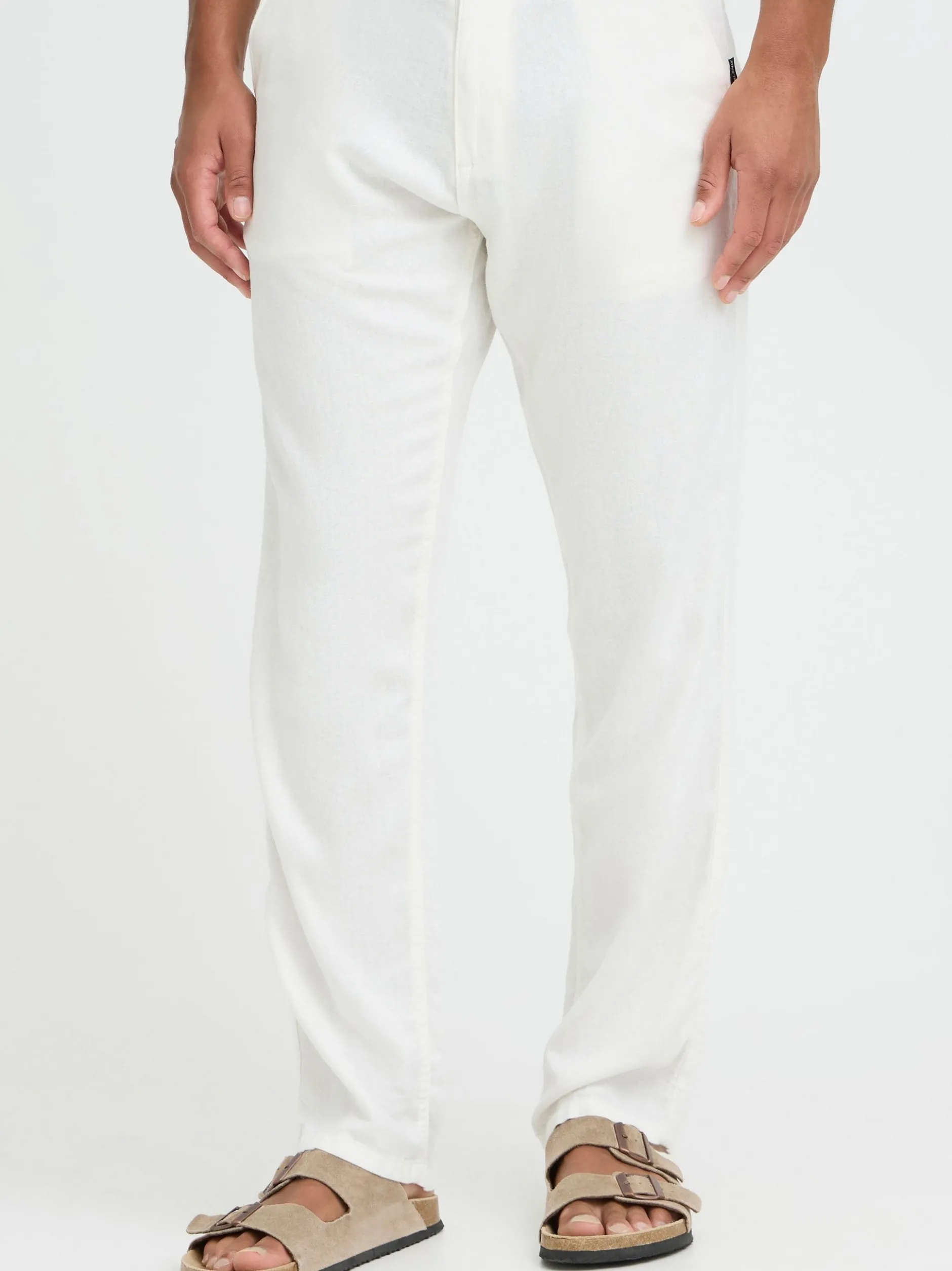 BLEND Herren Leinenhose - BHLikan in weiß