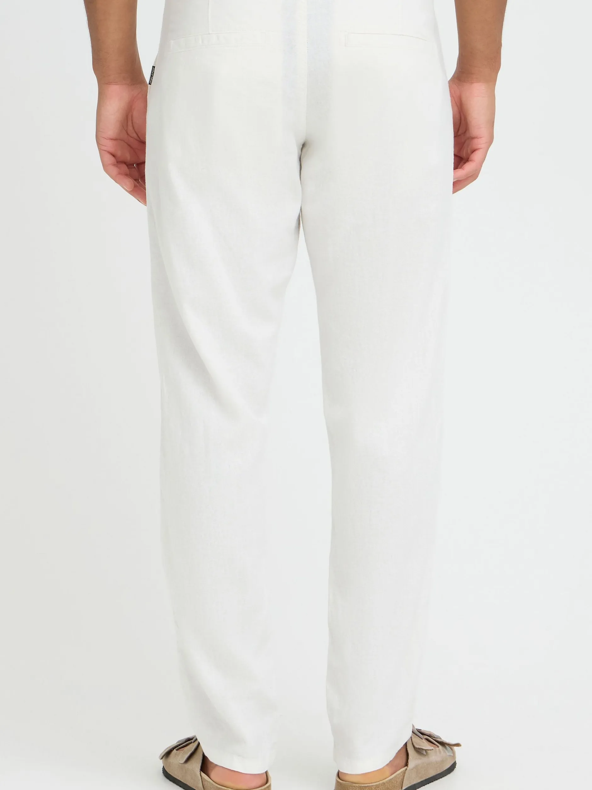 BLEND Herren Leinenhose - BHLikan in weiß