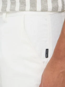 BLEND Herren Leinenhose - BHLikan in weiß