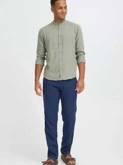 BLEND Herren Leinenhose - BHLikan in blau