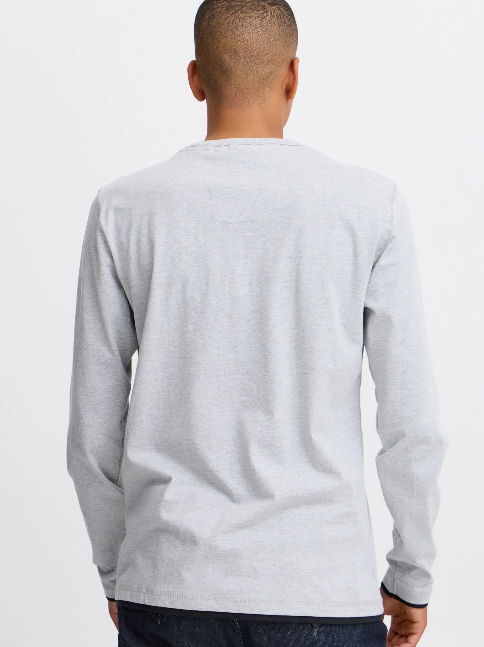 BLEND Herren Longsleeve - BHTee in grau
