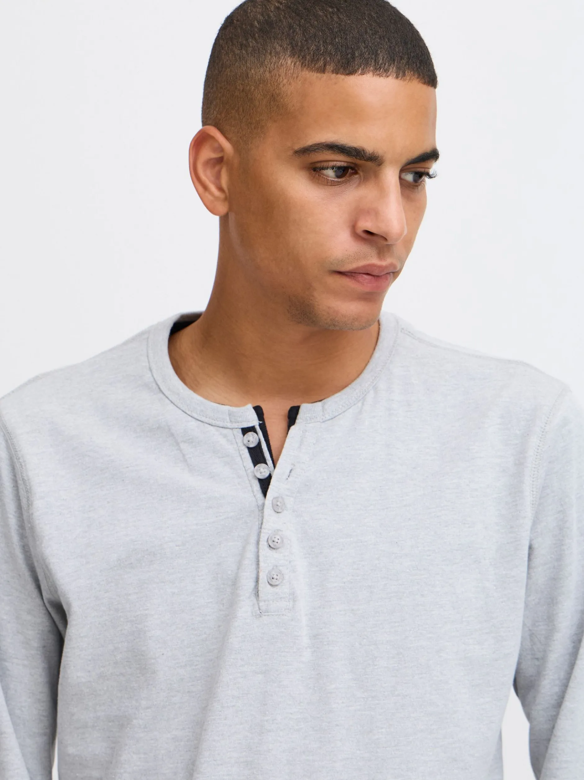 BLEND Herren Longsleeve - BHTee in grau