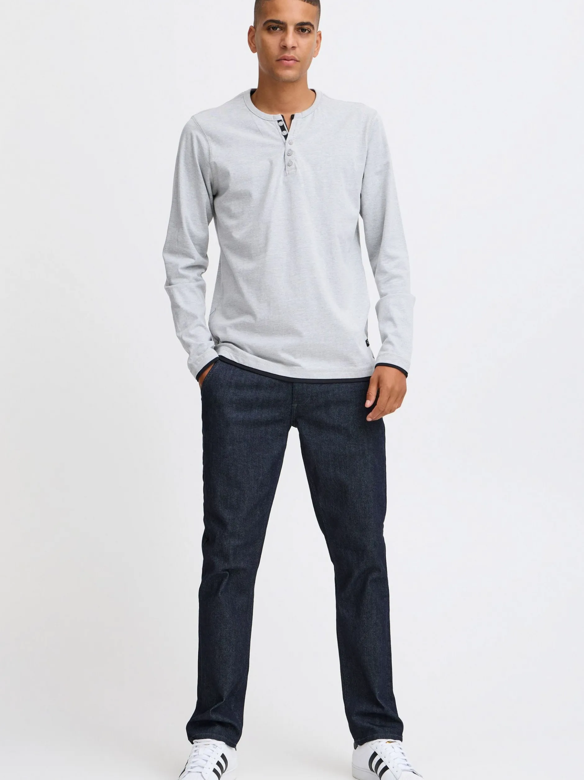 BLEND Herren Longsleeve - BHTee in grau