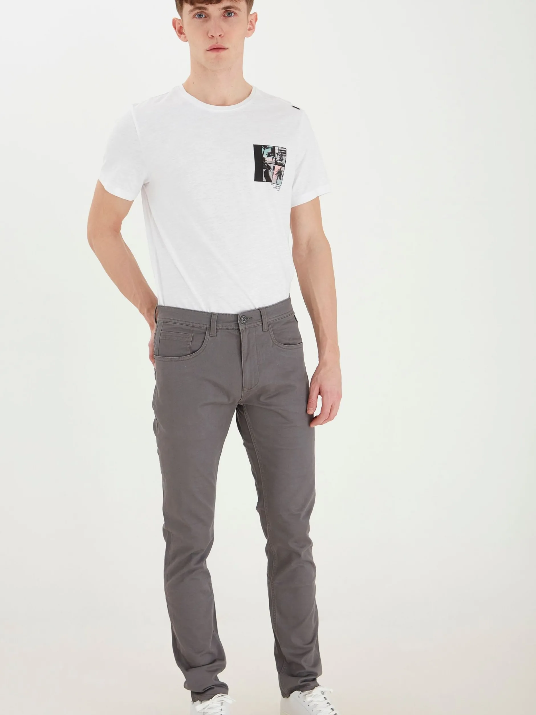 BLEND Herren 5-Pocket-Hose - BHSaturn in grau