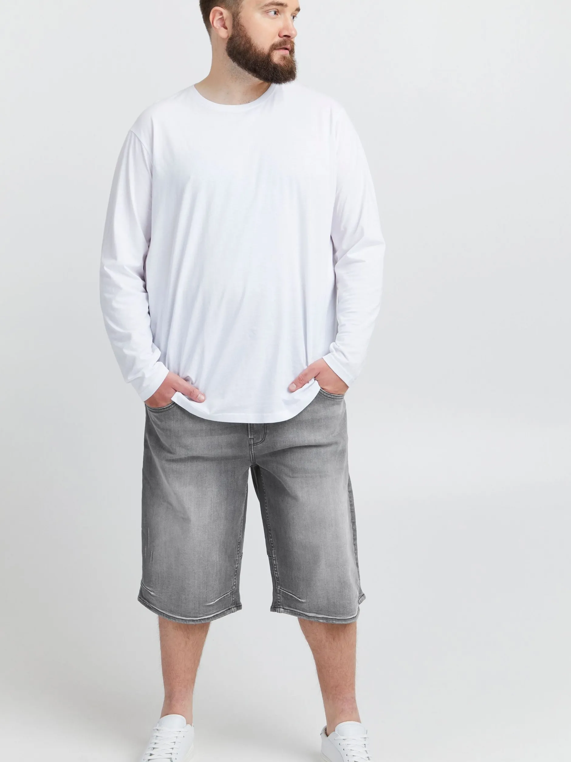BLEND Herren 5-Pocket-Jeans - BHDenon Big & Tall in grau