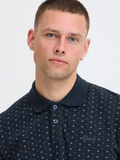 BLEND Herren Poloshirt - BHAbdo in blau