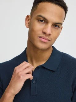 BLEND Herren Poloshirt - BHAlk in blau