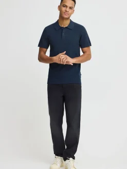 BLEND Herren Poloshirt - BHAlk in blau