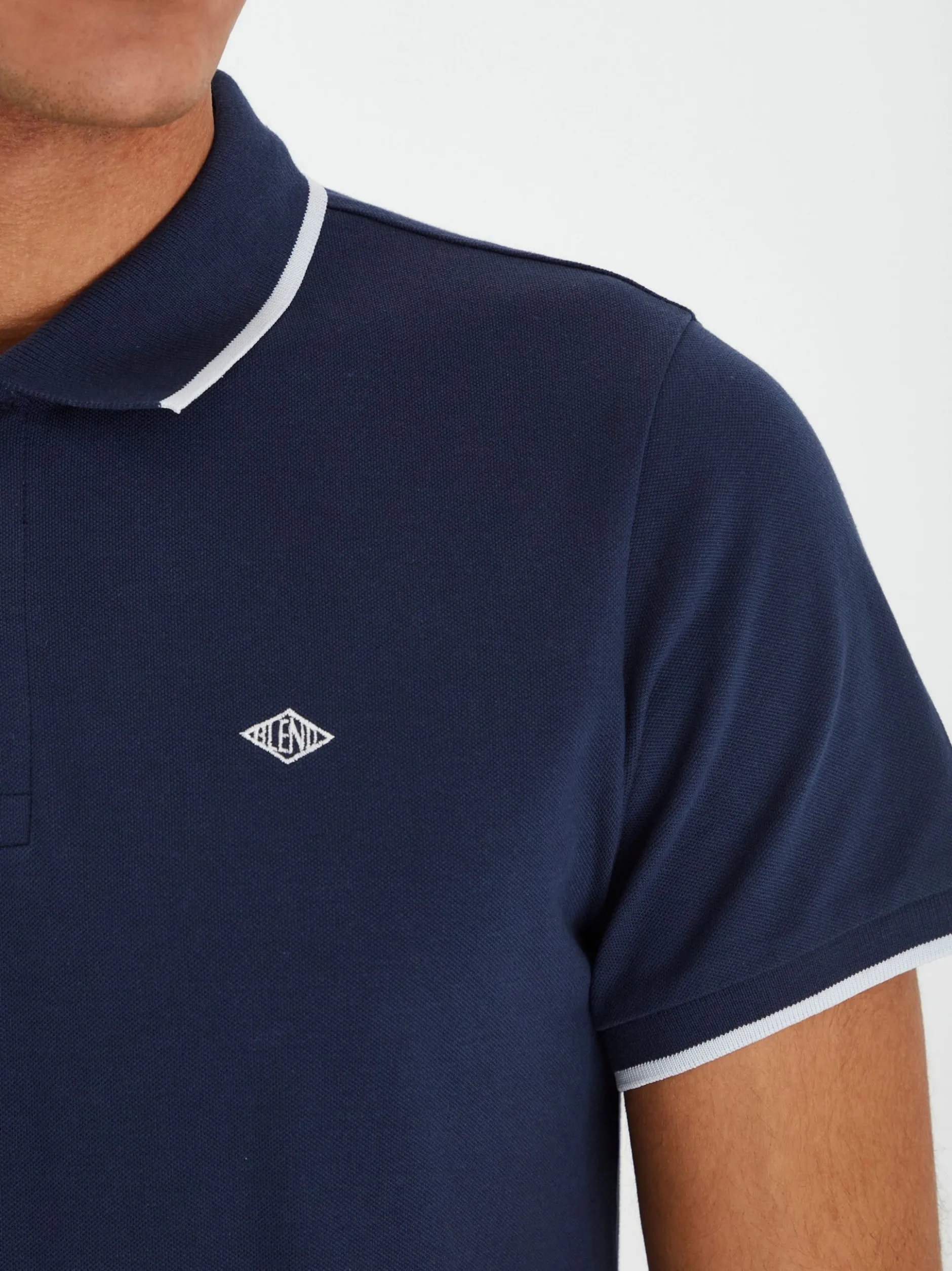 BLEND Herren Poloshirt - BHAlsek in blau