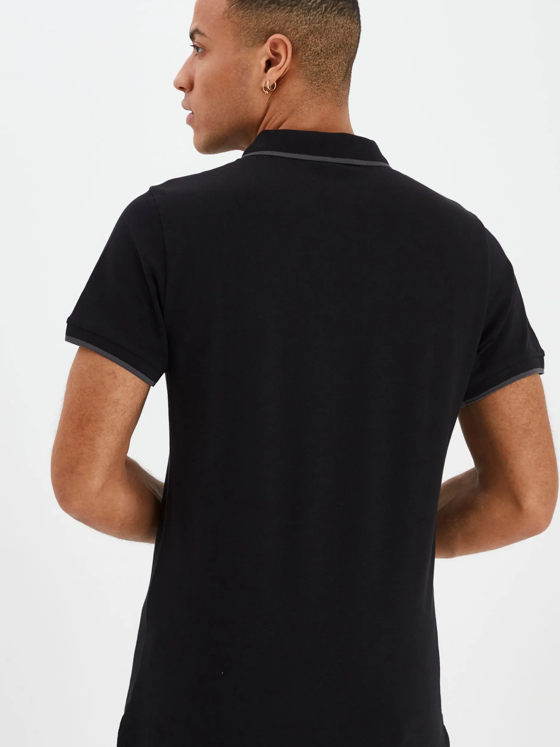 BLEND Herren Poloshirt - BHAlsek in schwarz