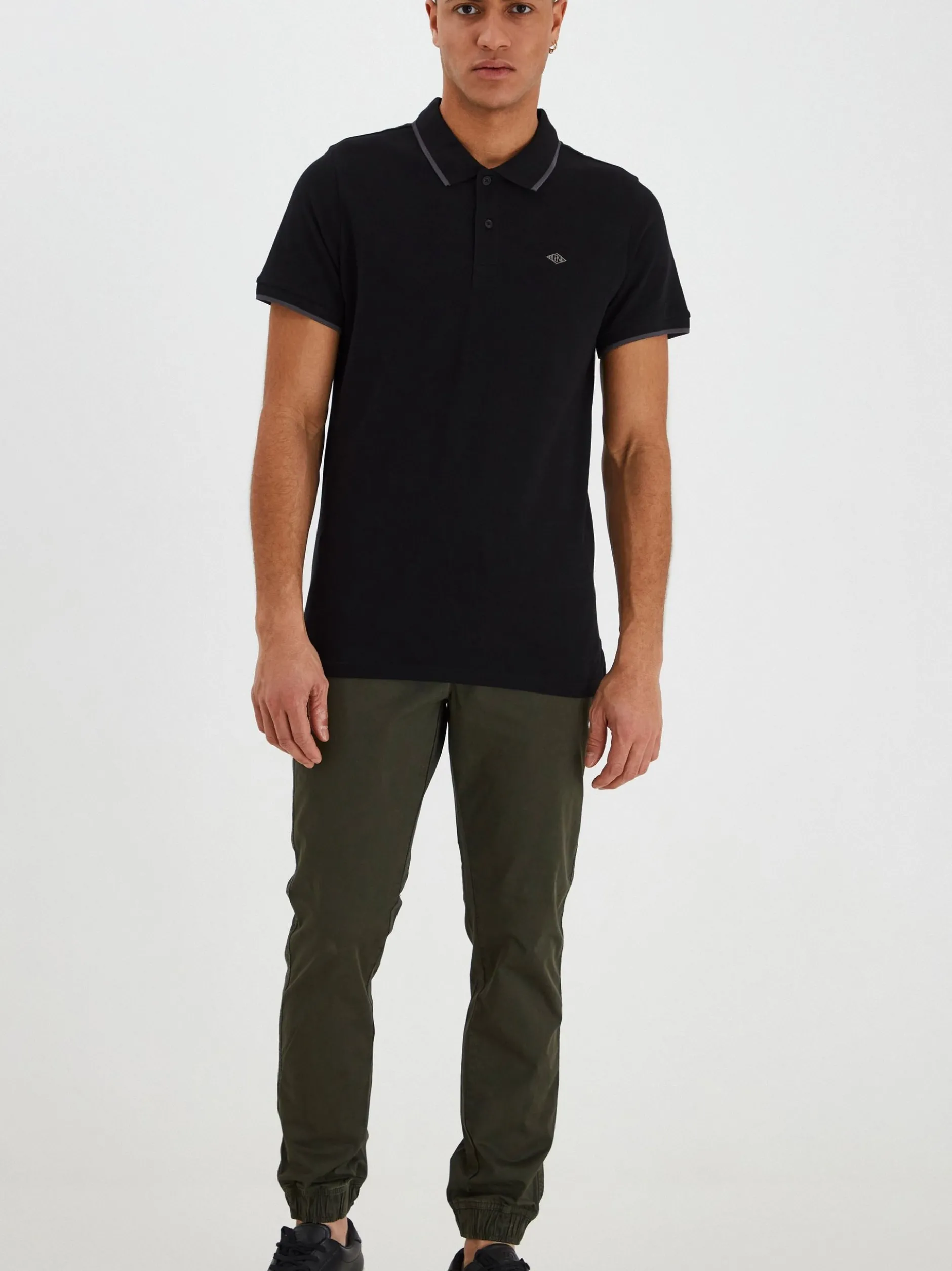 BLEND Herren Poloshirt - BHAlsek in schwarz