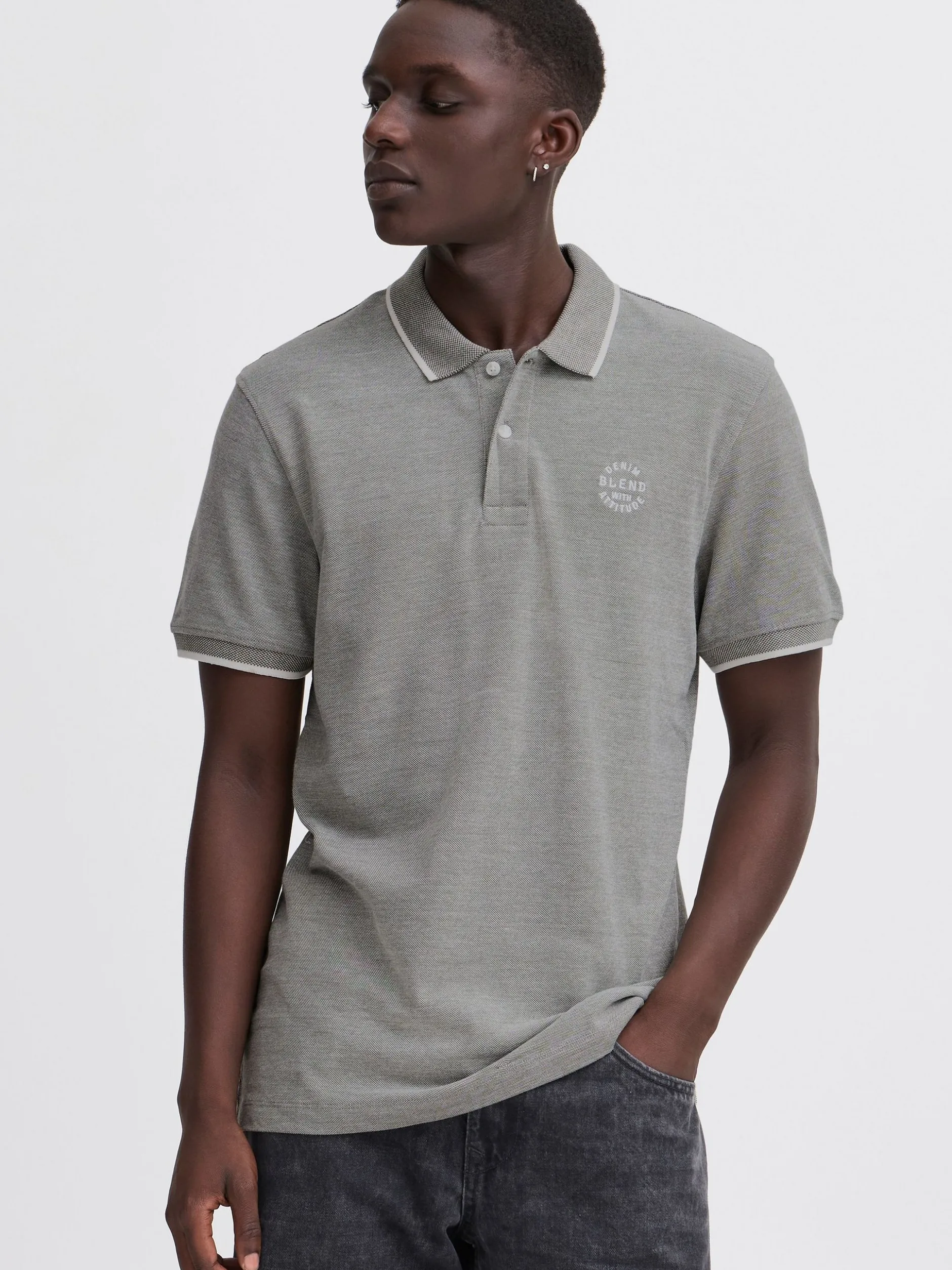 BLEND Herren Poloshirt - BHBhnate in grün