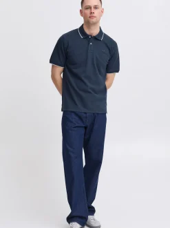 BLEND Herren Poloshirt - BHEdin in blau
