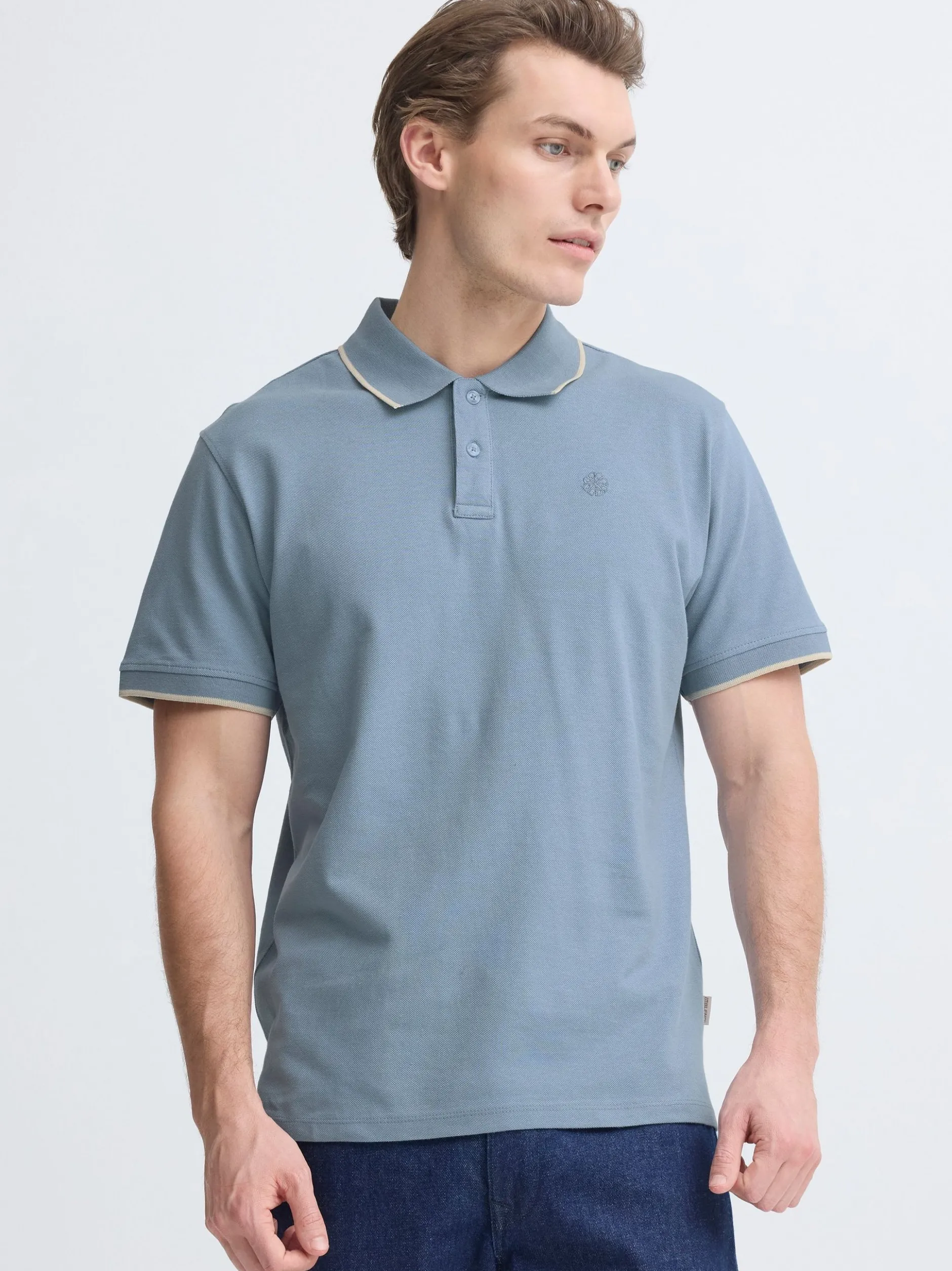 BLEND Herren Poloshirt - BHEdin in blue stone