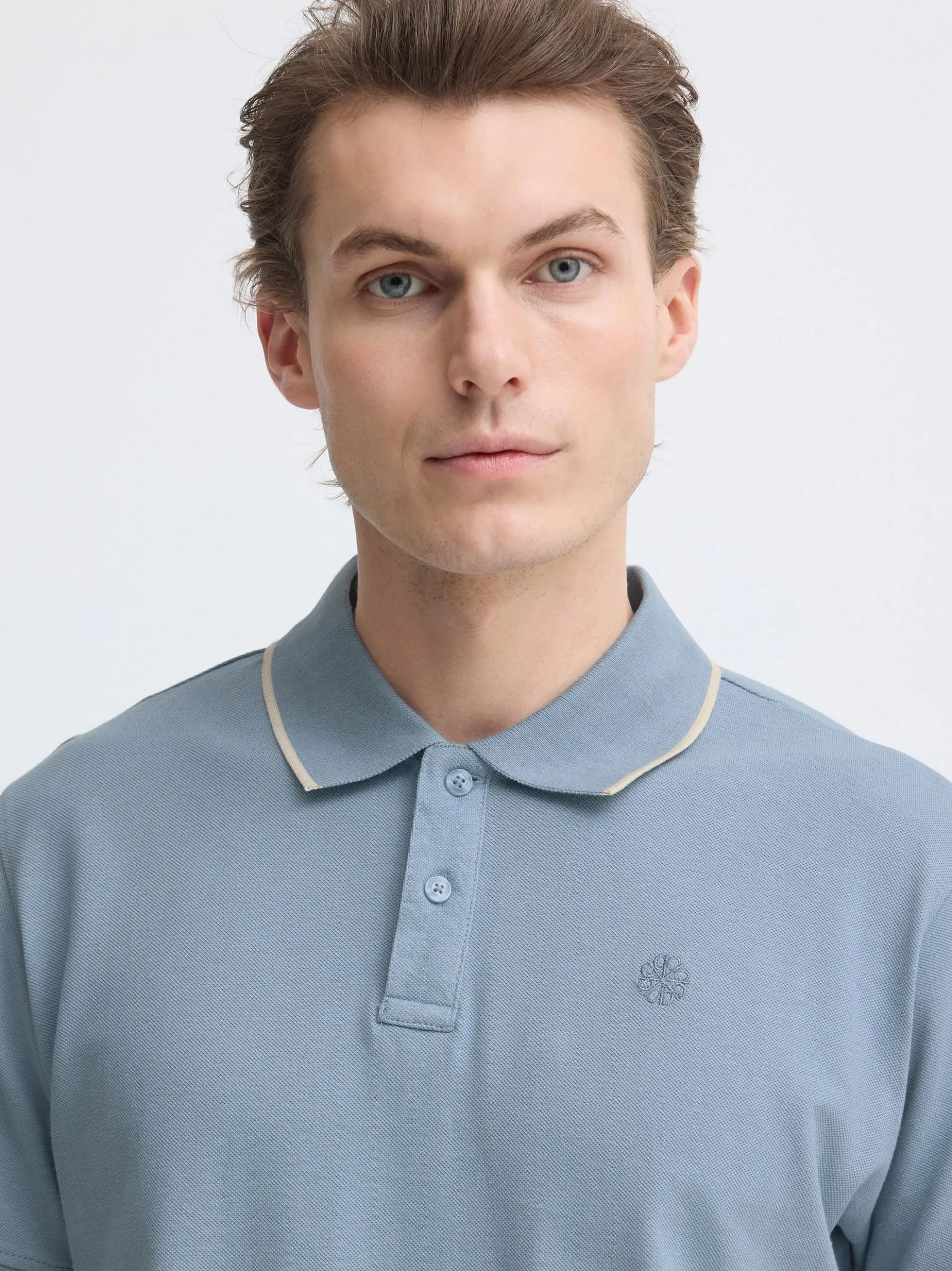 BLEND Herren Poloshirt - BHEdin in blue stone