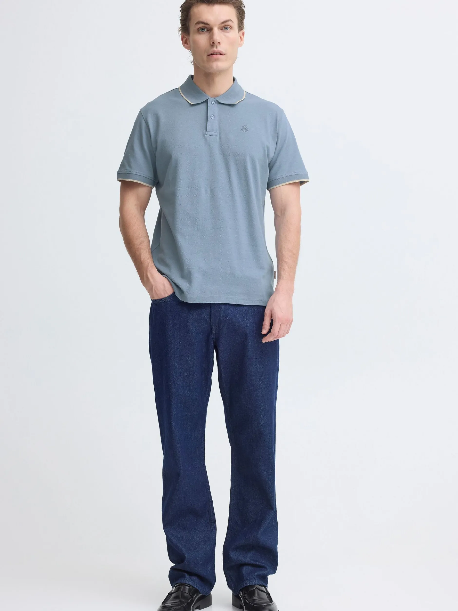 BLEND Herren Poloshirt - BHEdin in blue stone