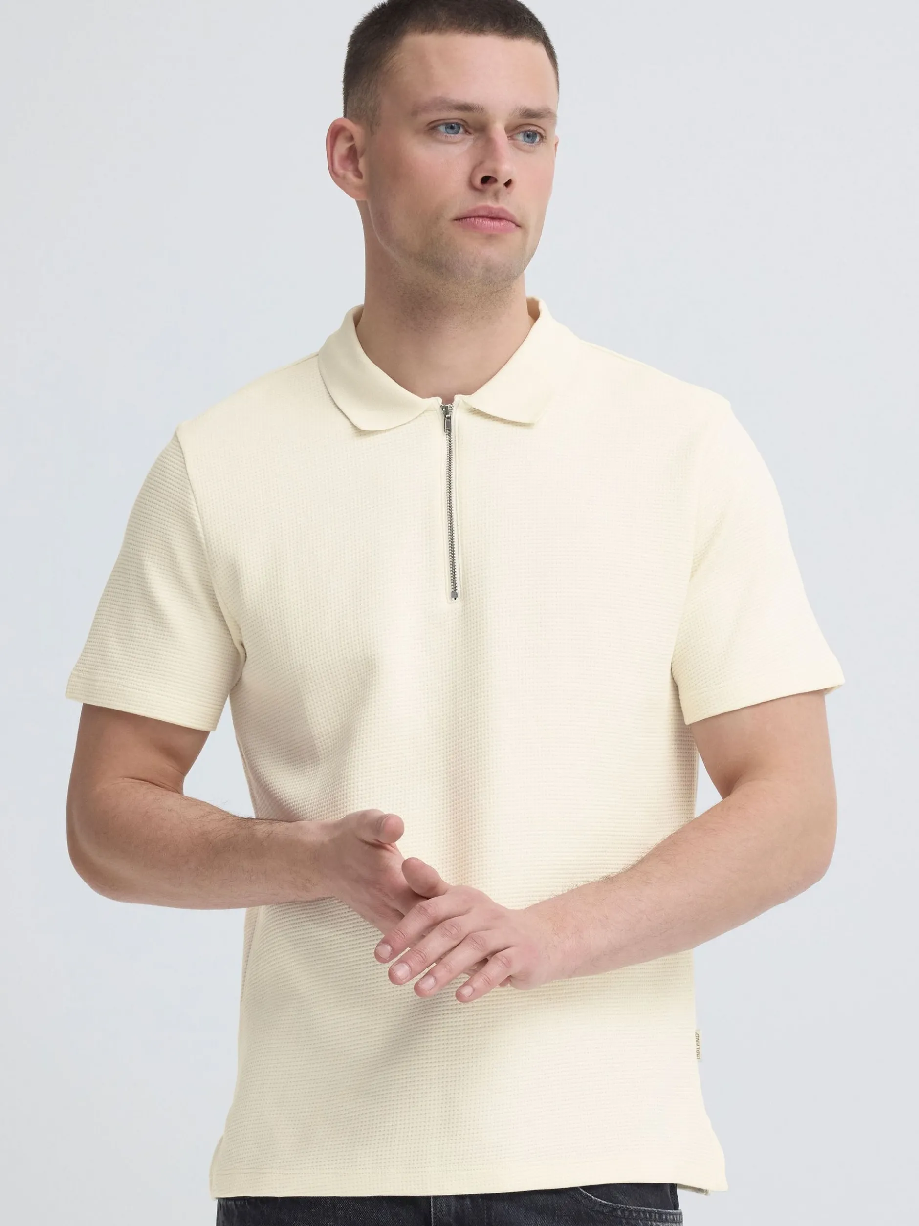 BLEND Herren Poloshirt - BHElkon Polo in weiß