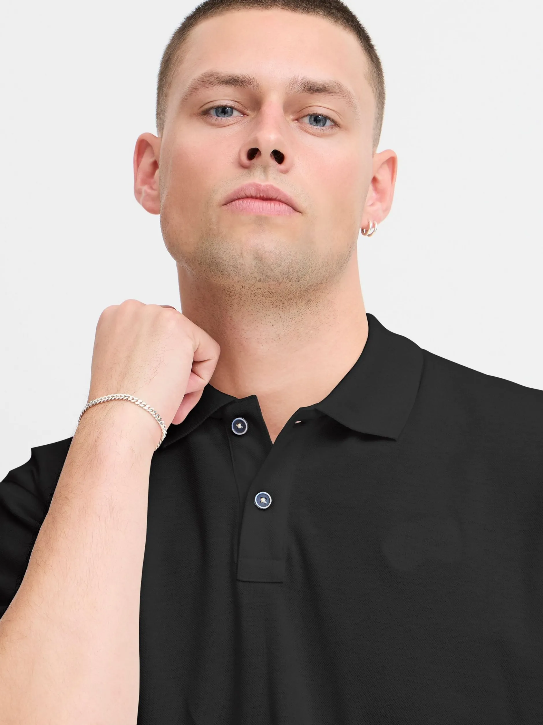 BLEND Herren Poloshirt - BHEric in schwarz