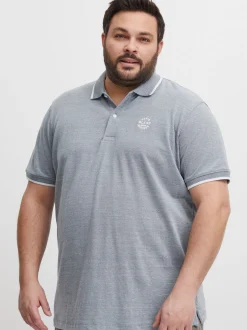 BLEND Herren Poloshirt - BHNATE Big & Tall in denim