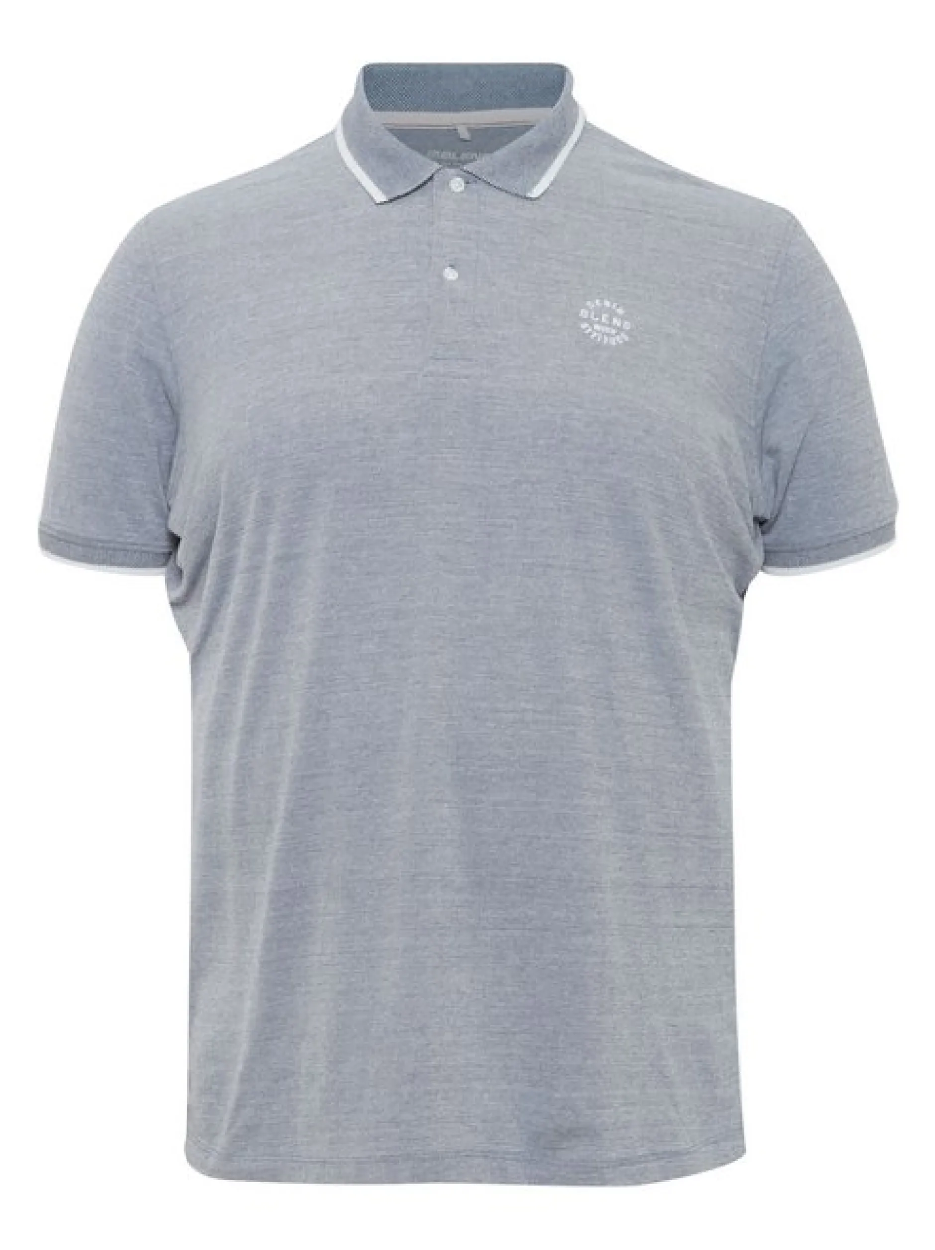 BLEND Herren Poloshirt - BHNATE Big & Tall in denim