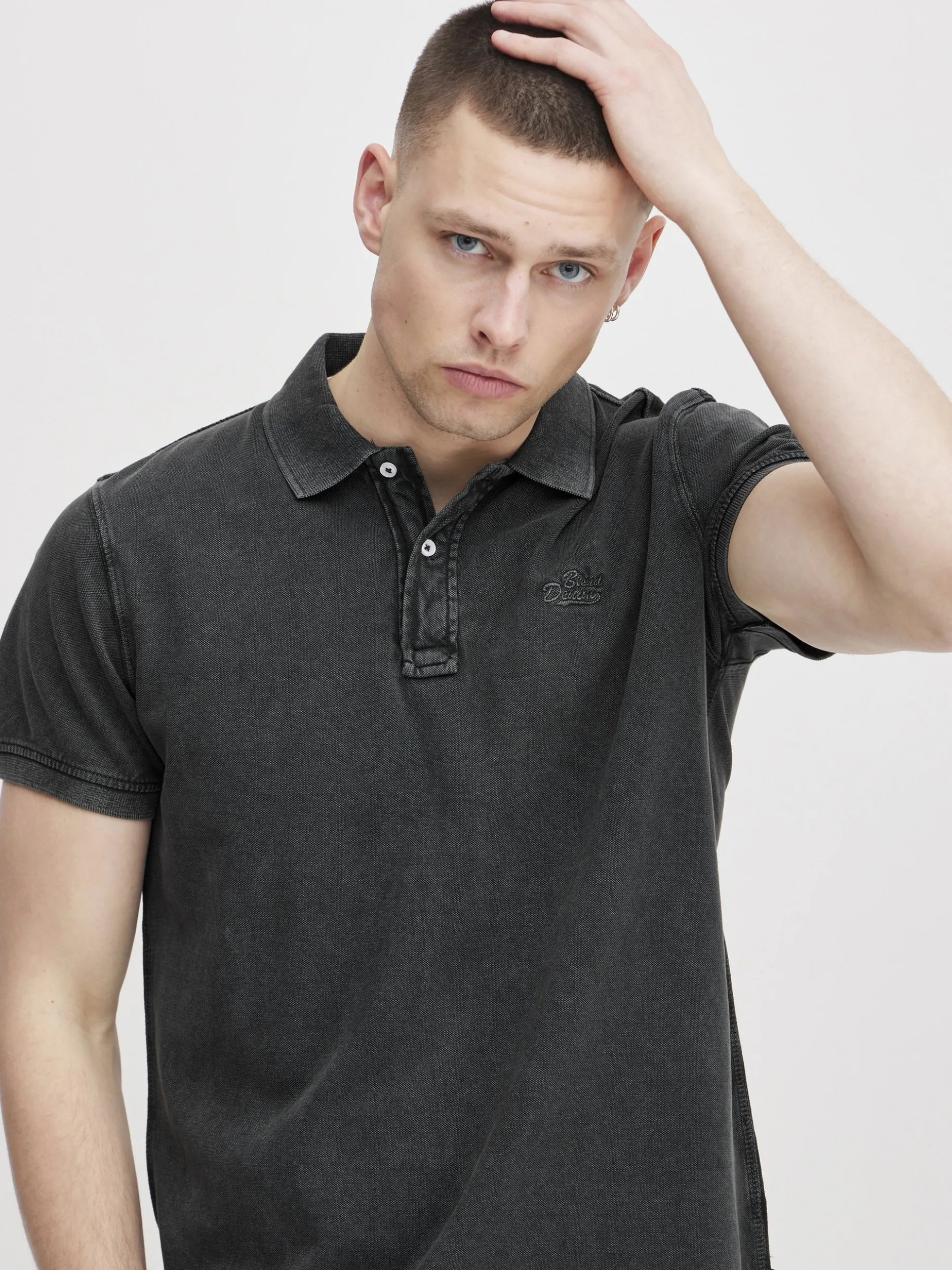 BLEND Herren Poloshirt - BHPolo in schwarz