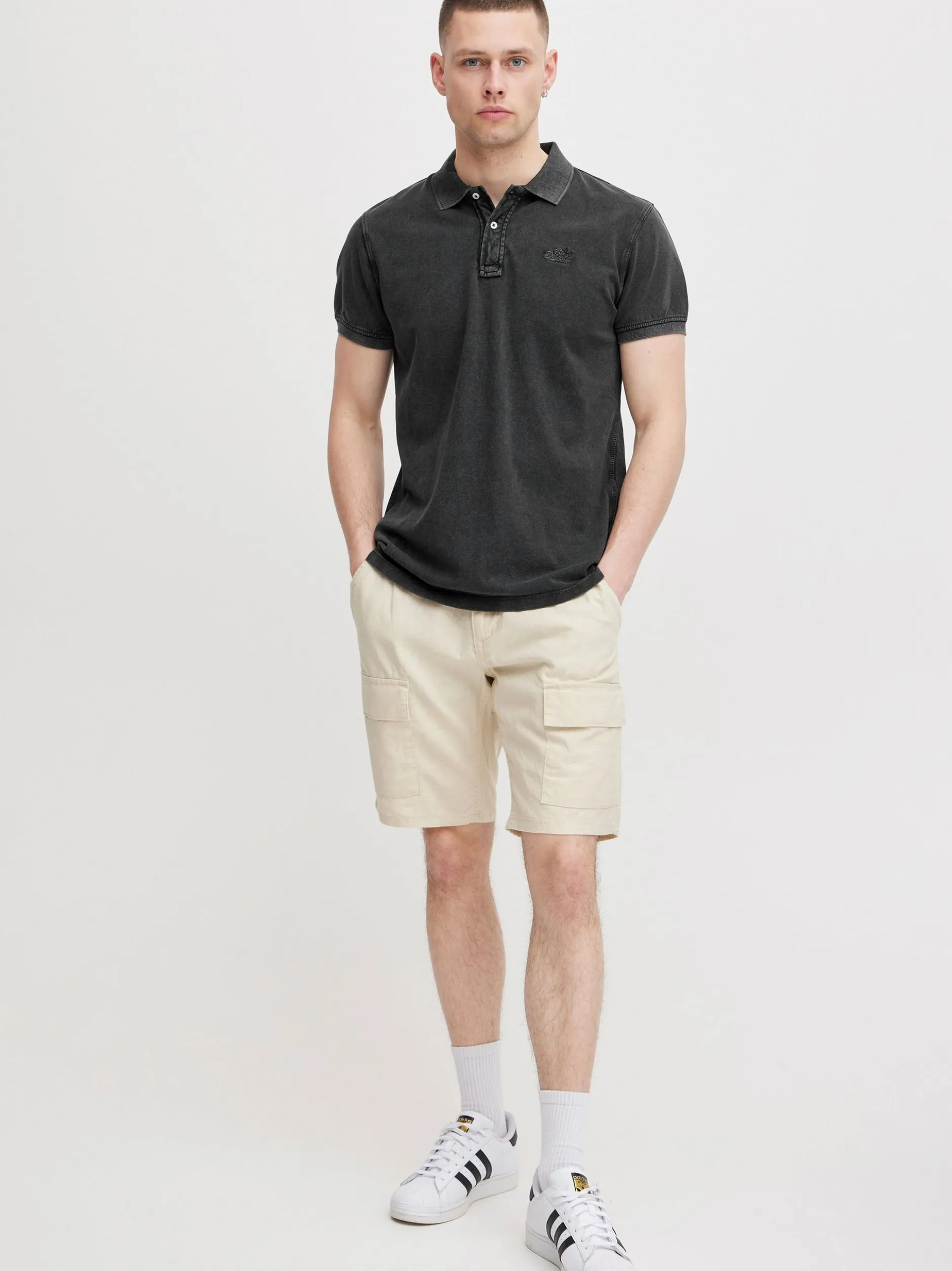 BLEND Herren Poloshirt - BHPolo in schwarz