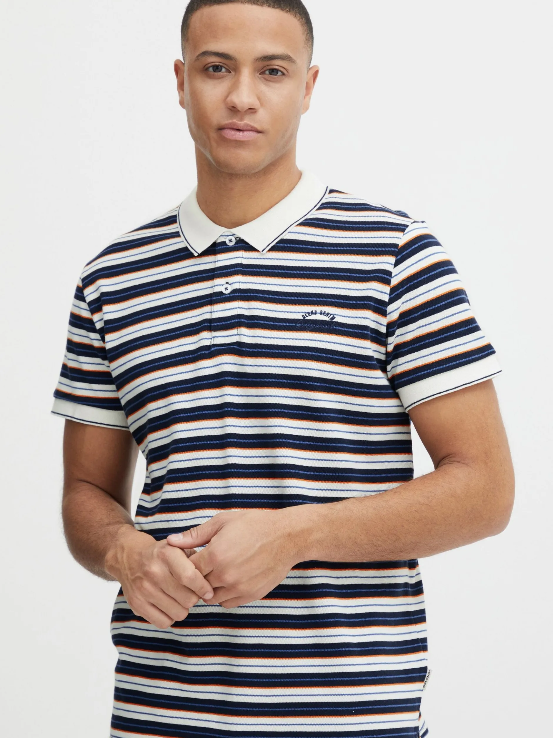 BLEND Herren Poloshirt - BHPolo in blau