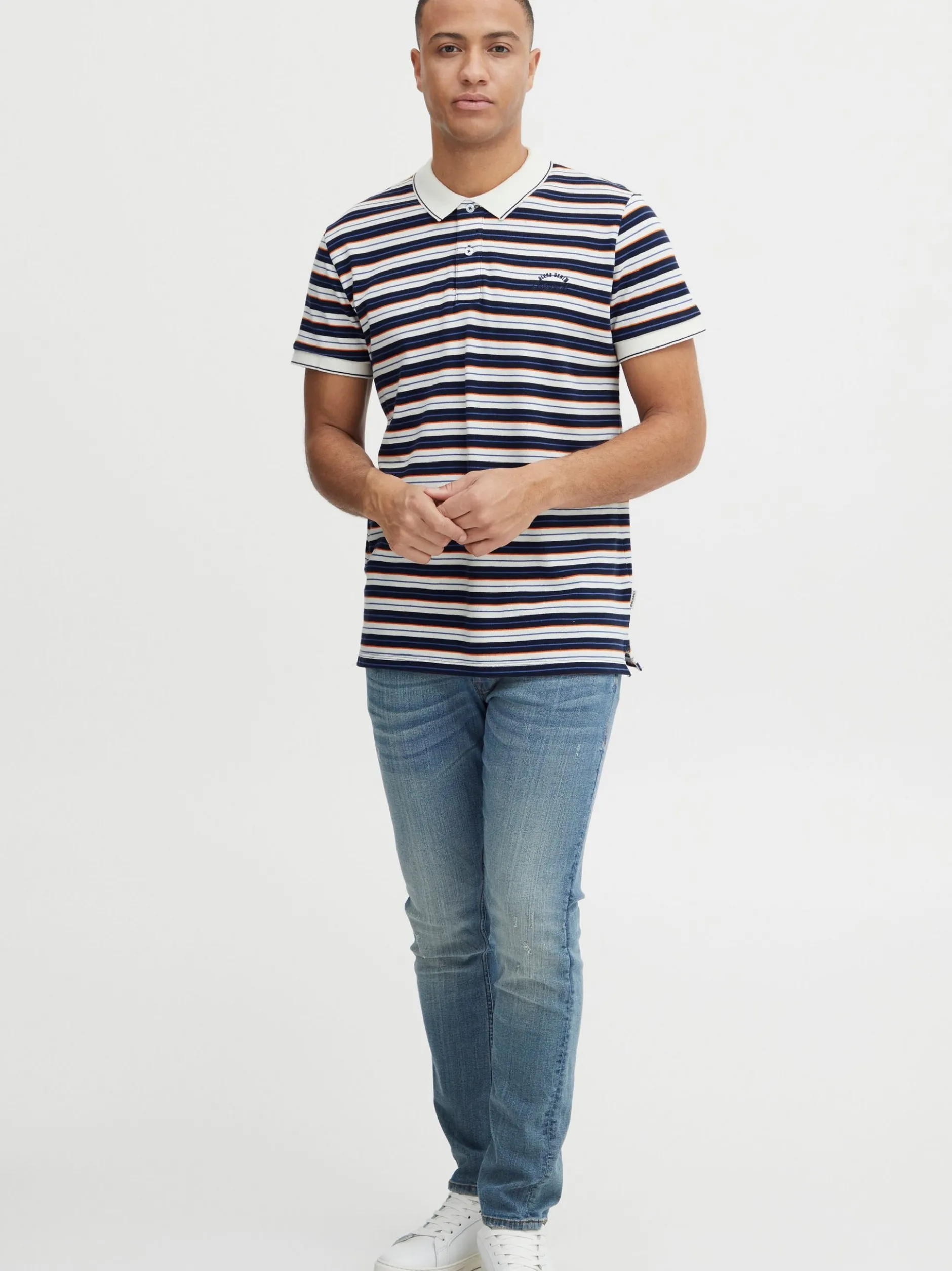 BLEND Herren Poloshirt - BHPolo in blau