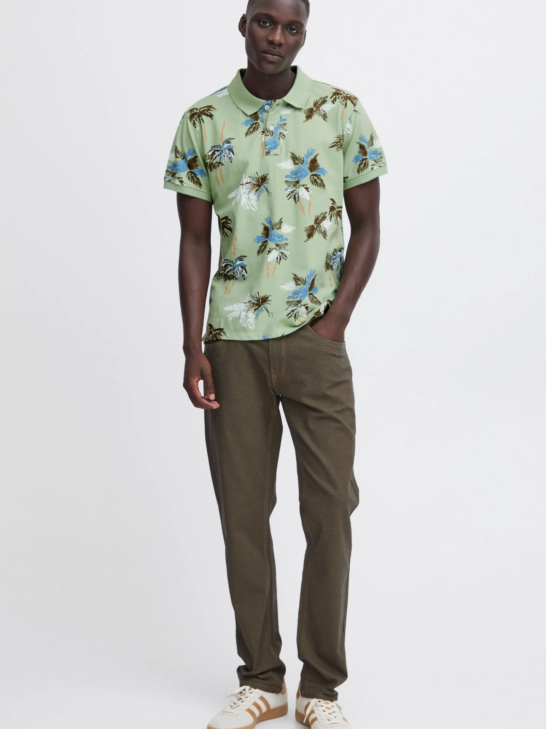 BLEND Herren Poloshirt - BHPolo in grün